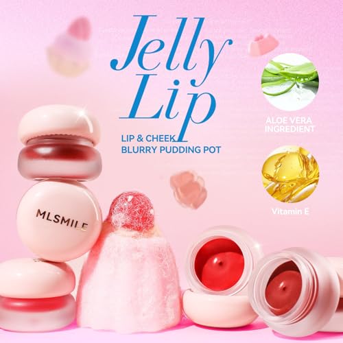 Lip and Cheek Blurring Pudding Pot, Blurry Pudding Pot, Buildable and Lightweight, Multi-Purpose Blurring and Mousselike Pudding Pots for Lips and Cheek(Hickey)