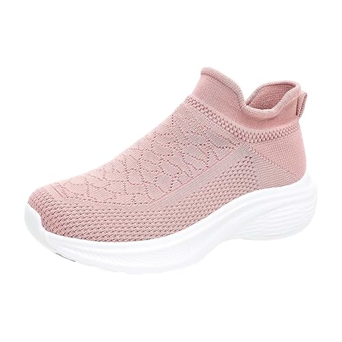 Chaussures de jogging tendance pour femme actives pour marche urbaine rose