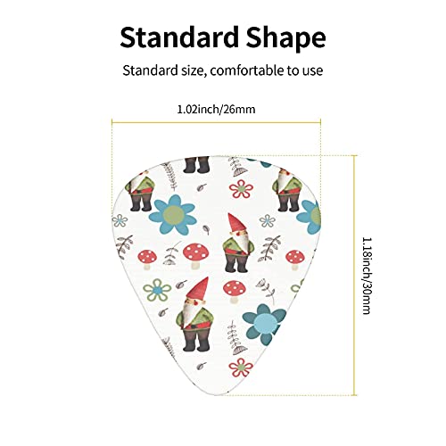 Médiators pour guitare Gnome Pattern Premium Bass Picks pour guitare électrique et guitares basses avec trois tailles… - Les Beatles, Paul McCartney, John Lennon, RIngo Starr, George Harrison Médiators pour guitare Gnome Pattern Premium Bass Picks pour guitare électrique et guitares basses avec trois tailles… – Image 3