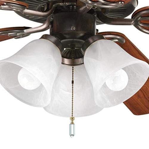 Lurrose 2 Pcs Pingente de Cristal Pingente Extensão de Corrente de Puxar Ventilador de Teto para Lus