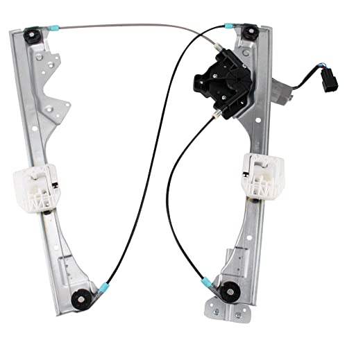 Image of TRQ Front Right Power Window Regulator & Motor Assembly Passenger Side Compatible with 2015-2020 Ford Edge