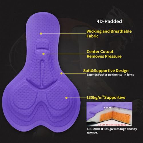 XGC Short feminino de ciclismo e roupa íntima de ciclismo com alta elasticidade e altamente respiráv