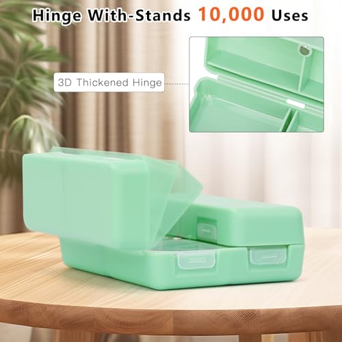 Image of FYY Travel Pill Organizer, Small Pill Box Medicine Case-2pcs Green