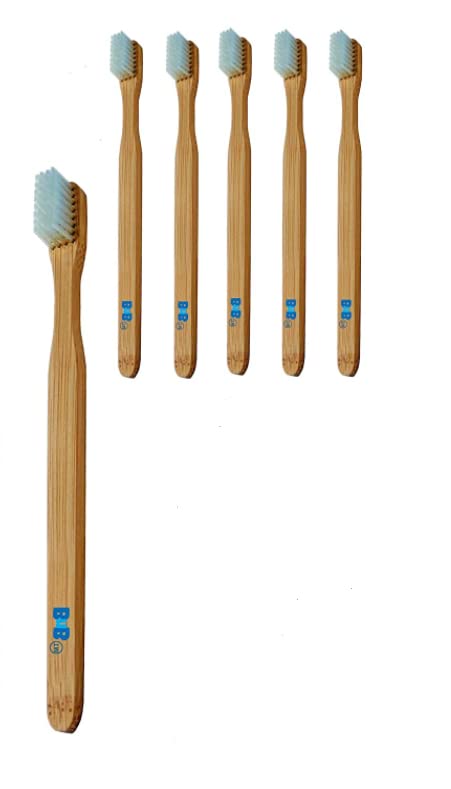 Cepillo de dientes de bambú prepegado vegano mango de bambú biodegradable respetuoso con el medio ambiente cerdas suaves pasta refrescante de sabor