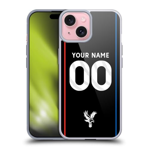 Cadeau personnalisé supporter Crystal Palace coque maillot iPhone 15 officielle