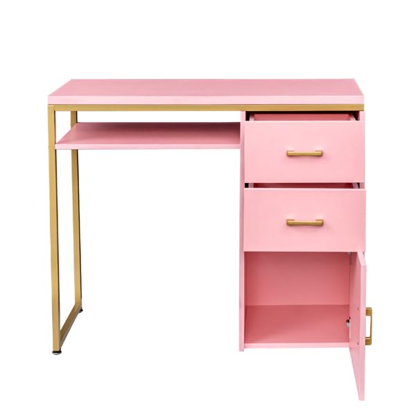 (SIMILAR) Desk with 2 Storage Drawers, Home Office Writing Desk, Modern Executive Desk, Laptop PC Desk, Vanity Makeup Table, Computer Workstation for Bedroom, Study Room, Office