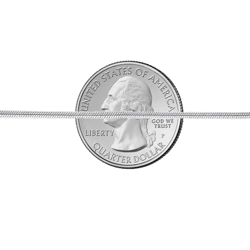 Savlano 925 Sterling Silver 2MM Diamond Cut Flexible Oval Snake Chain Anklet for Women Comes in 9"-10" inches with Gift Box - Made in Italy3