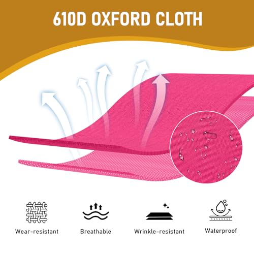 Image of Portable Folding Camping Cot,Lightweight Camping Cots for Adults,Folding Tent Camp Cot Bed,Indoor Outdoor Travel Sleeping Cots,with Carrying Bag,for Patio Hiking Picnic Beach Fishing (Army Pink)