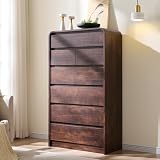 Aitjunz Modern 7 Drawer Tall Dresser