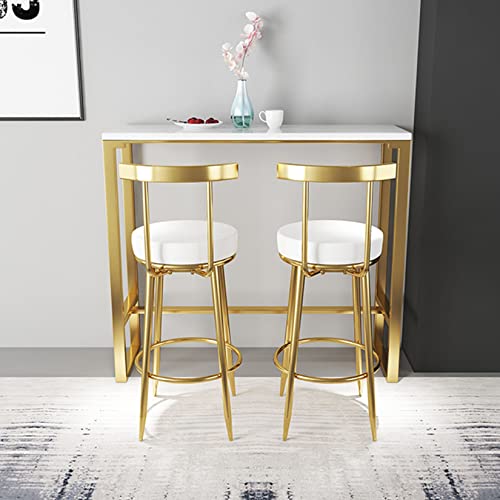 Tabourets de bar en cuir PU DASHADAO chic pour comptoir cuisine - 3