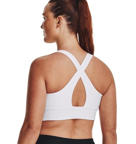 Top Crossback Under Armour gris y blanco con soporte ergonómico premium 7
