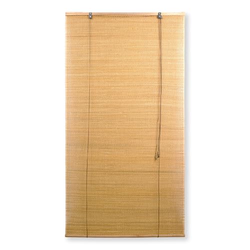 BESCH Persiana Enrollable de Bambú Natural 100x180 cm Estor Rústico Ajustable con Cuerda Cortina para Ventana Protección Luz Privacidad Fácil Instalación Interior Exterior