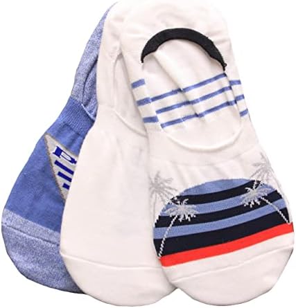 Columbia Women's PFG Liner Socks 3 Pair, Blue w/Palm Trees, Women's 4-10 Size Shoe