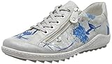 Rutschfeste TR-Sohle Remonte Damen R1402 Sneaker, Mehrfarbig (Ice/Offwhite-Blue 92), 39 EU