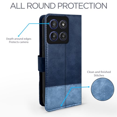 Image of Amazon basics Flip Cover for Samsung Galaxy M56 5G Leather Finish | Wallet Stand and Shock Proof | Inside TPU with Card Pockets | Complete Protection Flip Case(Brown)