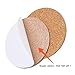 BEFORYOU 60 Pack Self-Adhesive Cork Round Coasters - 4
