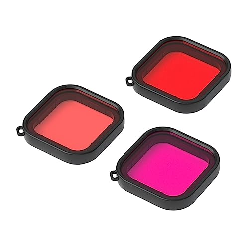 Set 3 Filtri Subacquei GEPULY Per GoPro Hero 8-12 - Rosso, Rosso Chiaro, Magenta - Foto 8