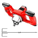 Pacchetto completo di accessori: il trapano di miscelazione include 6 spazzole di carbone resistenti e 1 chiave per l'installazione e la manutenzione senza problemi. Le spazzole di carbone sostituibili migliorano significativamente la longevità della betoniera.