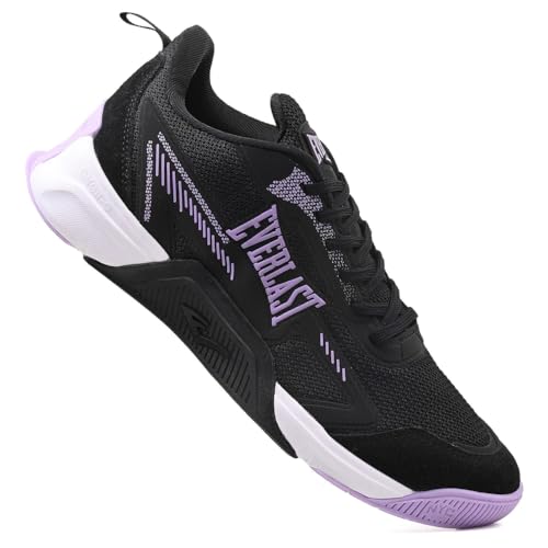 Tênis Everlast Jump 5 Low Feminino Crossfit Treino (Preto/Lilás, BR, Adulto, Numérico, 35)