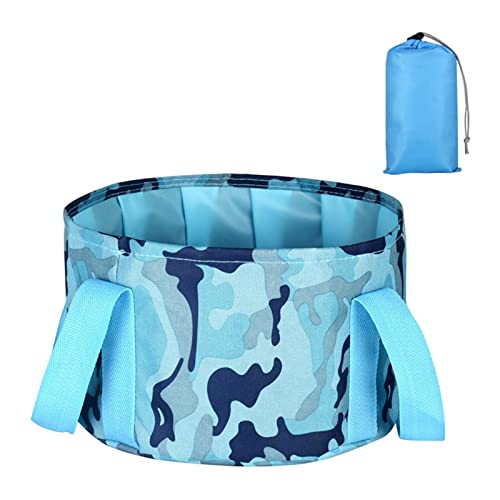 Lavabo Pliable | Seau de pêche Robuste de 15 L pour Le Camping - Petits seaux pour Le Nettoyage, Baignoire Pliable Peu encombrante pour Le Nettoyage de la Maison pour Le ménage.