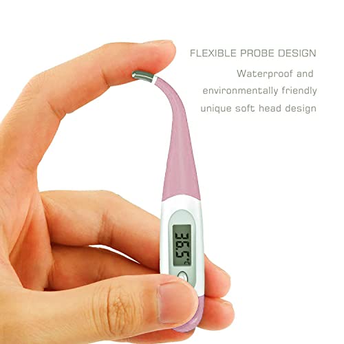 Accurate Digital Oral Thermometer For Kid, Baby, And Adult - Rectal And Underarm Temperature Measurement For Fever Monitoring (Pink) #TOP2