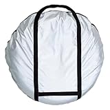 ボンフォーム(BONFORM) タイヤキャリーバッグ軽/普通車1本用 2枚セット ナット袋付き S シルバー 7205-01SI