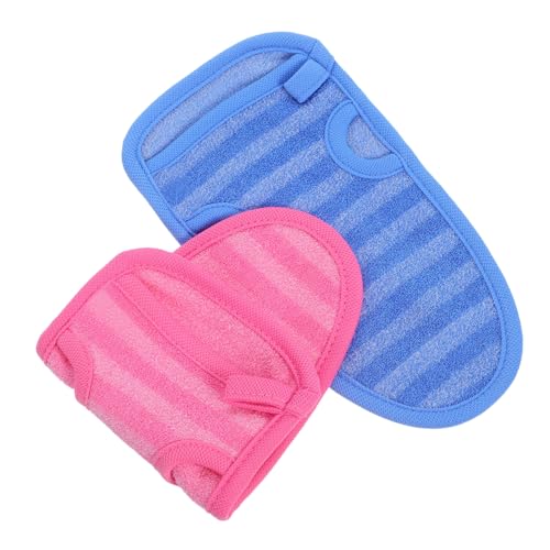 VALICLUD 2 Piezas Guantes de Ducha Exfoliantes Doble Cara Suaves y Absorbentes Manoplas de Baño Reutilizables para Limpieza Profunda y Cuidado de Sensible