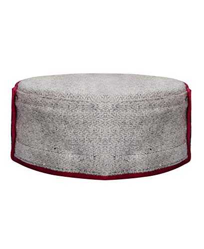 Image of Vastraa Fusion Himachali Topi for Men | Nepali Headwear | Traditional Kullu Cap | Pahadi Topi | Kashmiri Hat | Wool Handcrafted Ethnic Wear