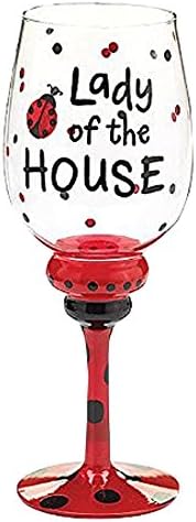 Burton & Burton Lady of the House Ladybug Wine Glass