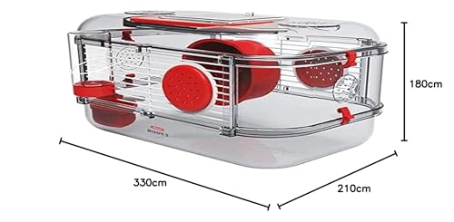Zolux Käfig für Hamster, Mäuse, Rennmäuse, 3 Zoll Mini, 1 Unité (Lot de 1)