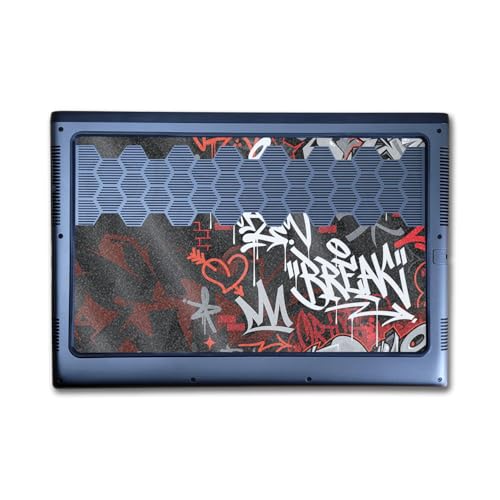 Image of Glossy Glitter Laptop Skin Compatible with Alienware M16 R2 (2024) - Red Tag - Premium 3M Vinyl Protective Wrap Decal Cover - Easy to Apply | Crafted in The USA by MightySkins
