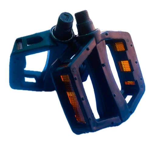 Image of Ilsha ABS Plastic (Strong) Cycle Bicycle Pedal Set MTB Mountain Senior Ranger Bikes Free Size Good Design with Anti-Slip Pins.