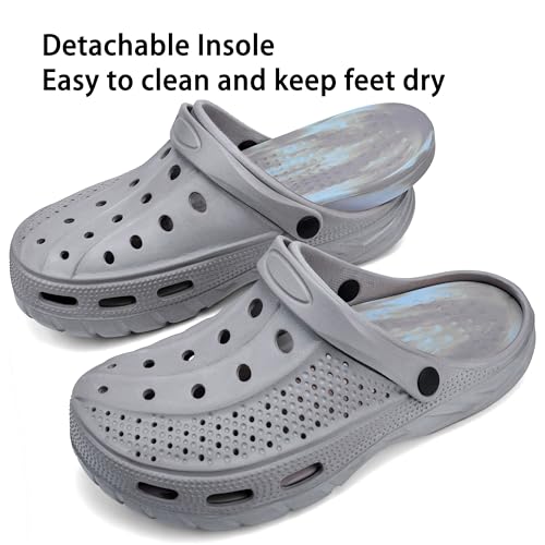 Image of INMINPIN Mens Womens Garden Clogs Shoes Beach Slippers Pool Water Sandals with Comfortable Arch Support Insole