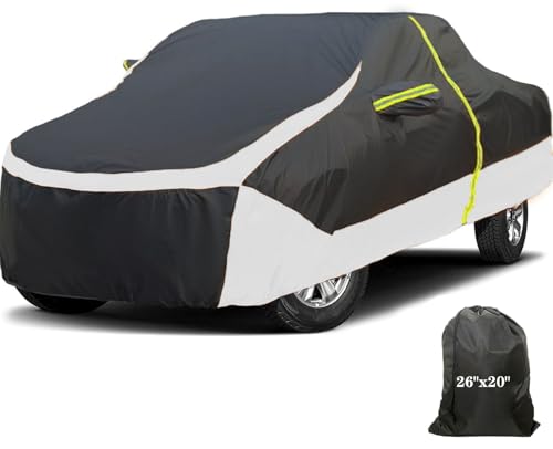 Image of Truck Cover Waterproof All Weather, Full Outdoor Pickup Rain UV Protection and Durable, Fit for Chevy Silverado,Dodge Ram 1500, Ford F-250 F-350, Gmc Sierra ect (Fit Truck XXL-Length 255 to 267 inch)