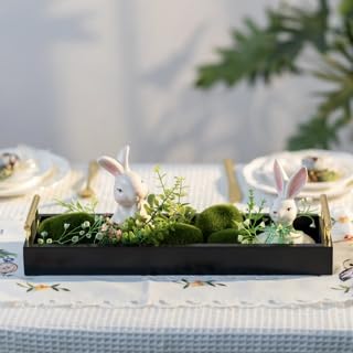 Hanobe Rectangle Long Narrow Tray: Decorative Trays Rectangular Candle Holder