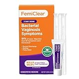 FemiClear BV Symptoms - Vaginal Ointment for Fishy Odor, Excess Discharge, Itching & Discomfort Due to Bacterial Vaginosis, All-Natural and Organic Ingredients, 2-Day Dose