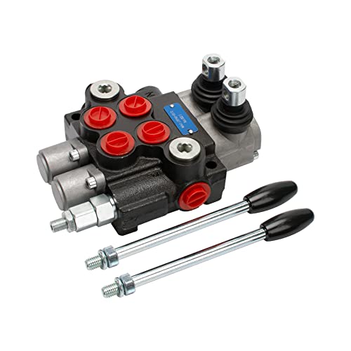 Inpanols Hydraulic Directional Control Valve 2 Spool, 11Gpm Sae Ports Tractor Loader Valve With Joystick #TOP1