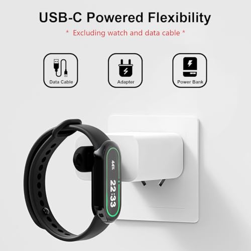 Image of ZORBES Compatible Watch Charging Adapter, USB C Two Pin Charger, Lanyard
