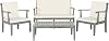 SAFAVIEH 4-Piece Outdoor Collection Fresno Patio Set
