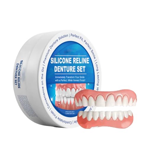 Silicone Denture Cushion Kit–Soft, Thermoplastic Denture Adhesive Pads for Men & Women – Comfortable, Waterproof & Natural-Looking Fit