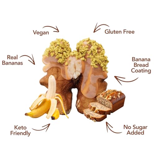 Image of Earthside Farms Banana Bread Walnuts Snack Packs, No Sugar Added Keto Friendly Nuts, Vegan Gluten Free Non GMO Plant Protein, Fiber 1oz Individual Bags 6 Count