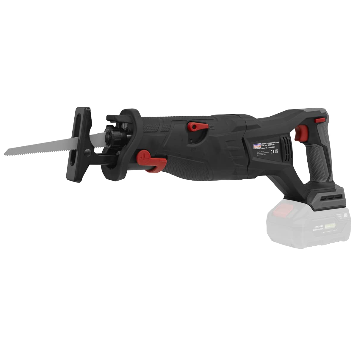 Sealey 20V Sv20 Series Brushless Reciprocating SawBody Only Cp20Vrsx from B&Q