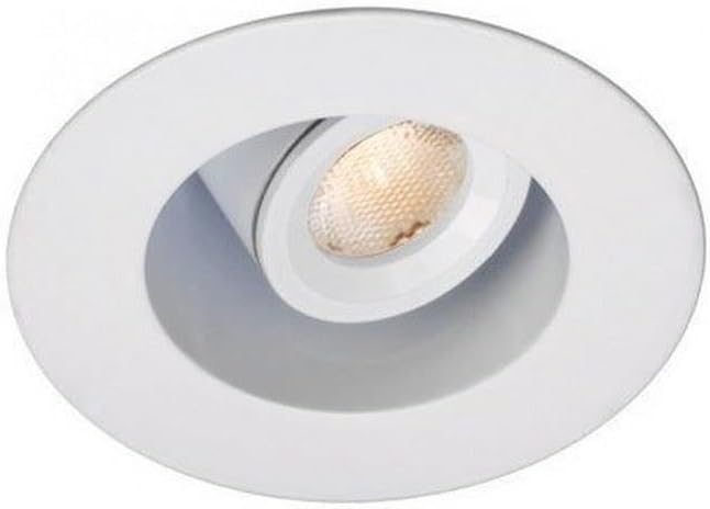 WAC Lighting HR-LED272R-27-GM LEDme Mini 2-Inch Recessed Downlight - 20-Degree Adjustable From Vertical - Square Trim - 2700K