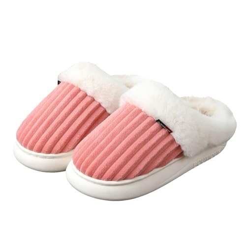 Slippers For Women Memory Foam Women's Warm House Slipper Comfortable Fleece Lined Winter Shoes with Soft Thick Soles Indoor Outdoor - Main Image