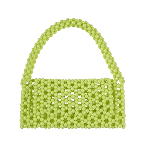 Image of YUSHINY Candy Color Acrylic Beaded Hollow Handbag Evening Clutch Triangle Bags for Wedding Party | Acrylic