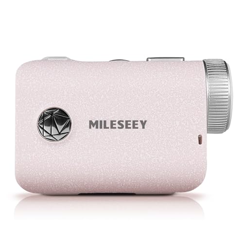 MILESEEY Golf Telemetro tascabile di fascia alta con IP65 impermeabile, 1000 metri di telemetro laser ricaricabile per il golf, asta per bandiera con blocco rapido delle vibrazioni