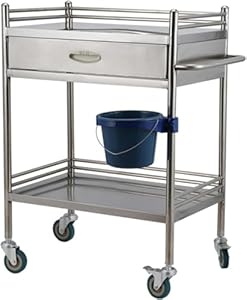 Generisch A-2 Edelstahl Labor-Rollwagen mit Schublade