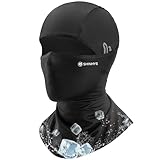 ShinHye Sturmhaube Motorrad Sommer - Sturmhaube Motorrad für Damen und Herren, Kühlung Sturmmaske Atmungsaktiv Balaclava für Outdoor Sports Radfahren, Fahrrad (Schwarz)