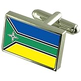 Aprox 20x13mm 6gr Select Gifts Amapa en plata esterlina gemelos bandera