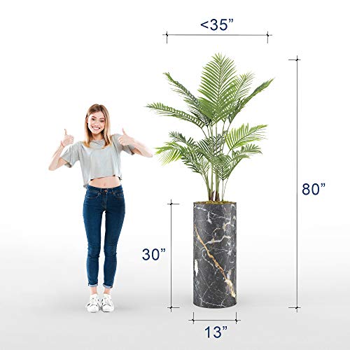 image for SIGNWIN Floor Plants Artificial Areca Palm Trees for Home, Fake Palm P